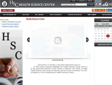 Tablet Screenshot of hsc.edu.kw
