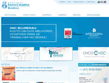 Tablet Screenshot of clinilab.hsc.com.br